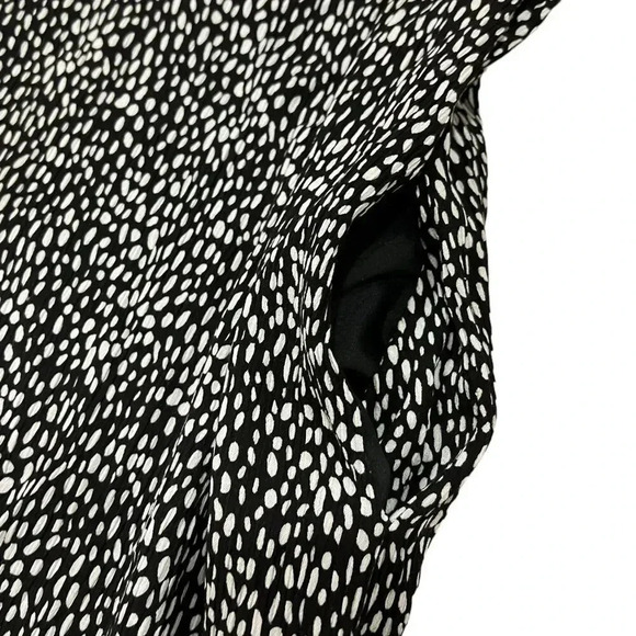 THML Black Pebbled Boho Embroidered Cheyenne Shift Dress M - Picture 2 of 4